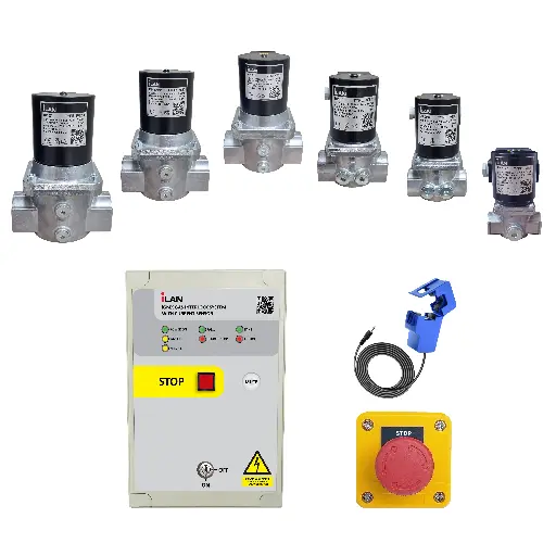 iLAN iGMS Gas Interlock System Kit with Built-in & External Fan Current Clamp Sensors